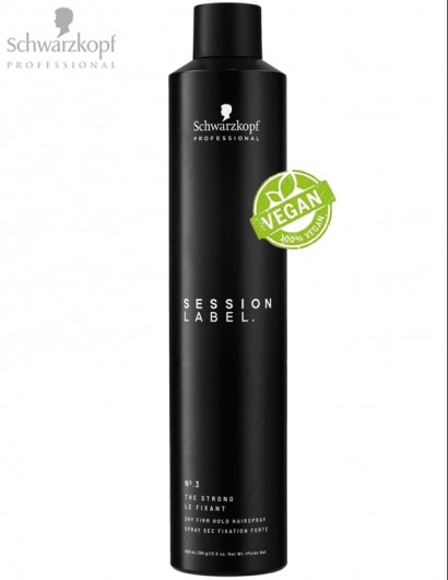 Schwarzkopf Session Label The Strong Dry Firm Hold Hairspray